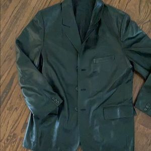 Men’s Italian Nappa Leather Coat Size 54